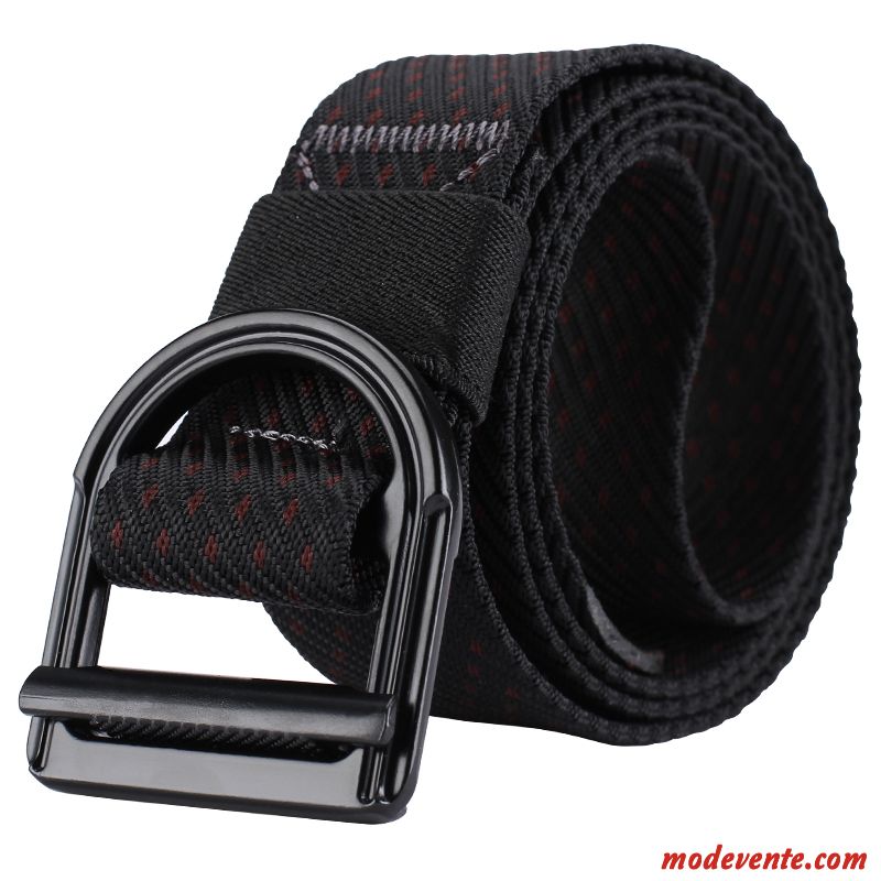 Ceinture Homme Jeunesse Étudiant Toile Loisir Forces Spéciales Tactique Noir