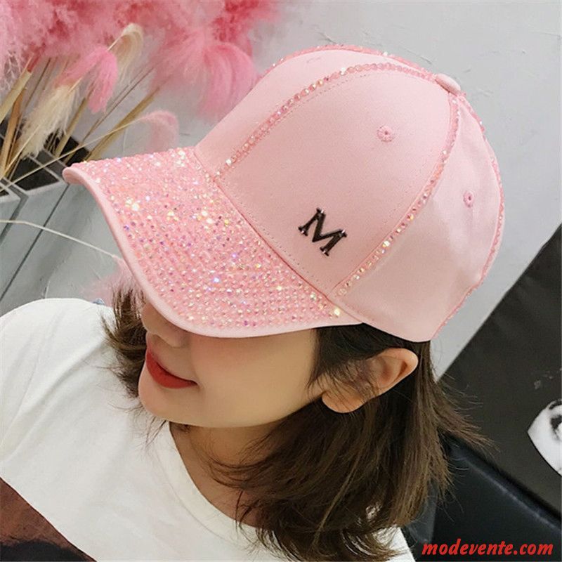 Chapeau Femme All-match Tendance Voyage Ombre Été Mode Rose