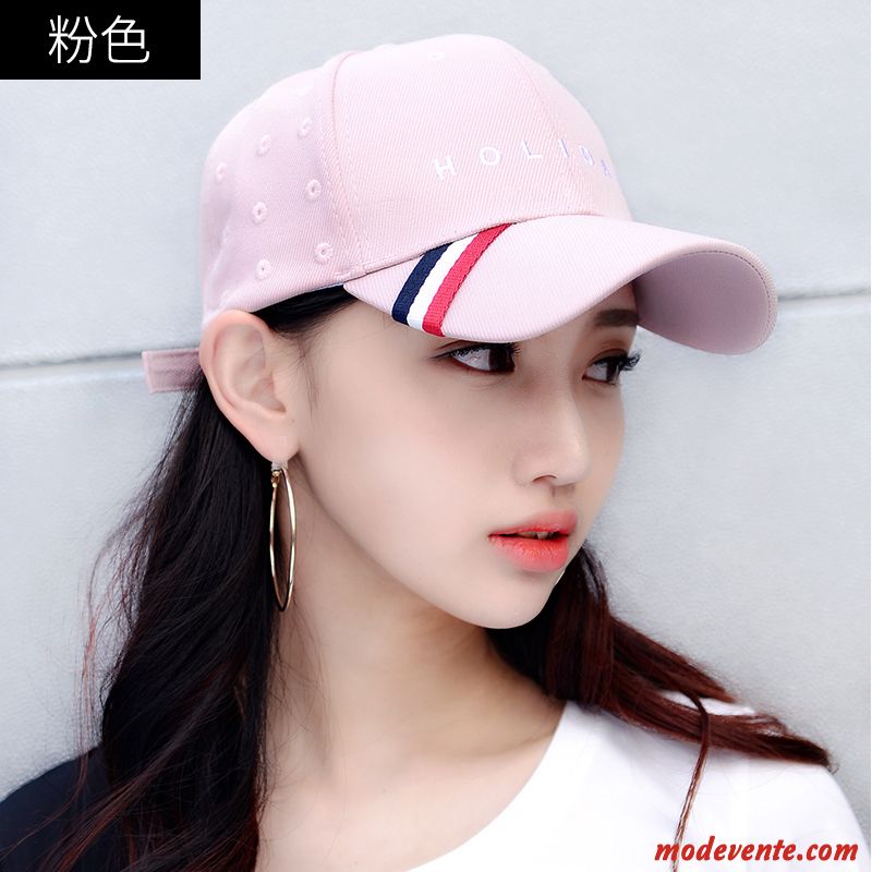 Chapeau Femme Casquette De Baseball De Plein Air Ombre Personnalité Mode Tendance Rose