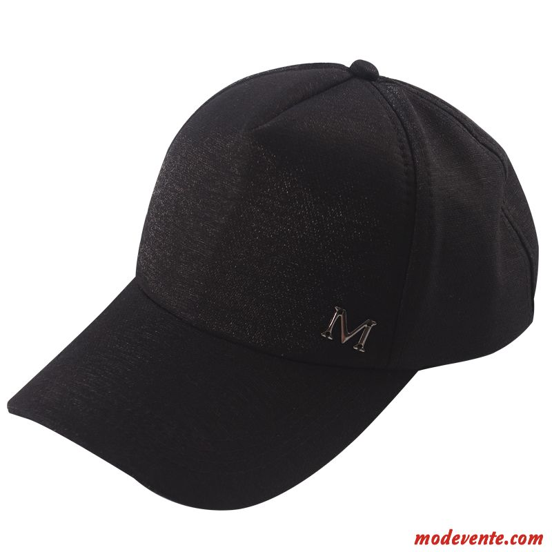 Chapeau Femme Lettre Été Soie Casquette Tendance Amoureux Noir