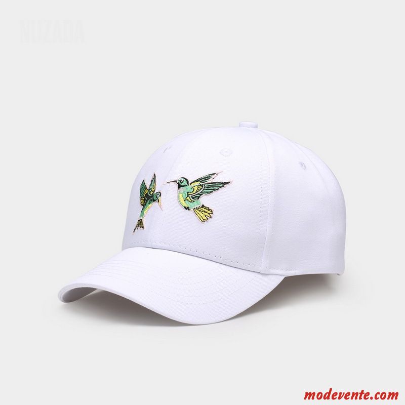 Chapeau Homme Brodé Amoureux Tendance Femme Casquette Casquette De Baseball Blanc