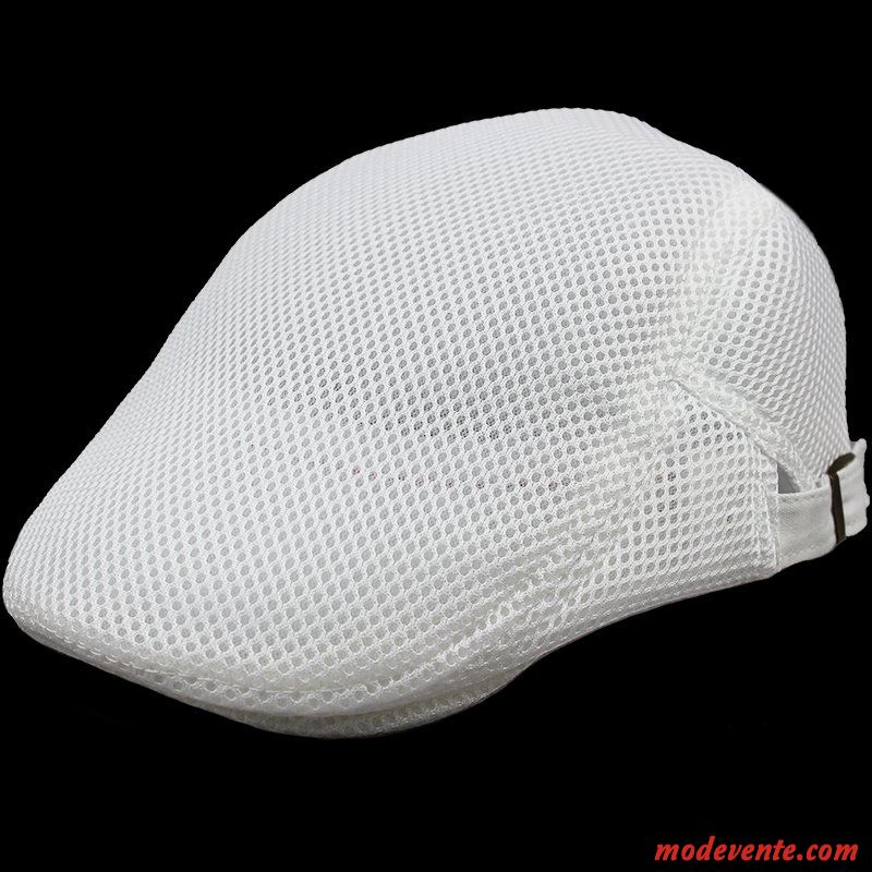 Chapeau Homme Casquette Tendance Femme Engrener Été Chapeau De Soleil Blanc