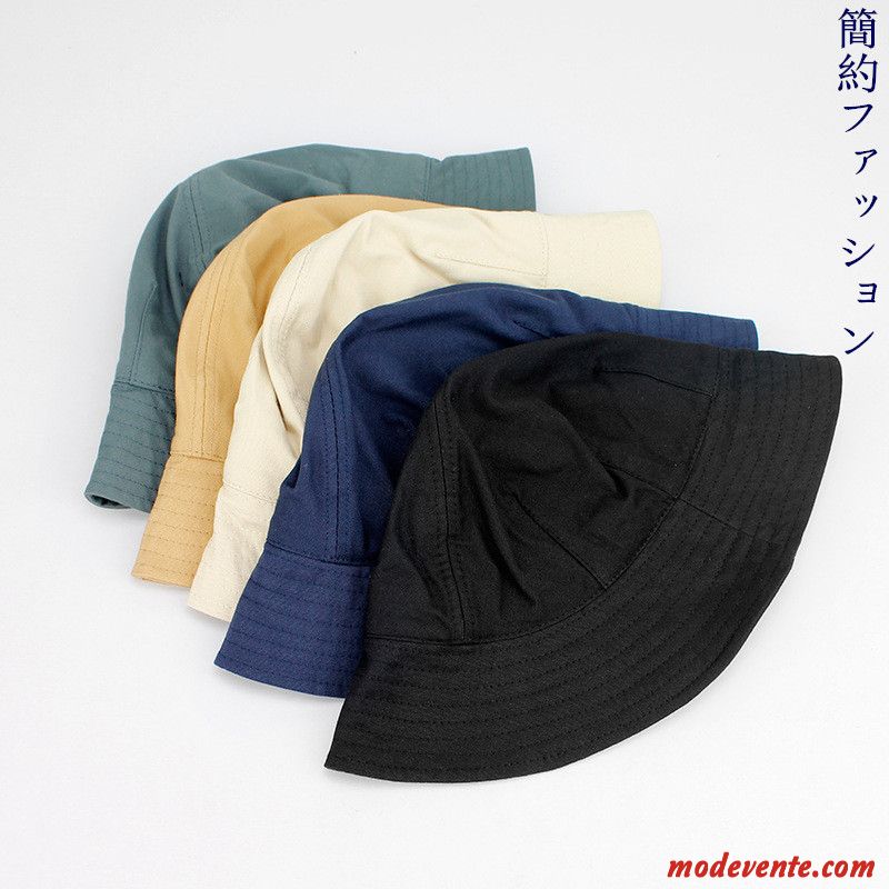 Chapeau Homme Ombre Loisir Modèles Féminins Coton Été Simple Noir