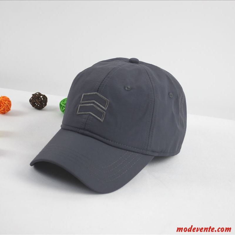 Chapeau Homme Été Printemps Casquette De Baseball Gros Rapide À Sécher Grand Gris