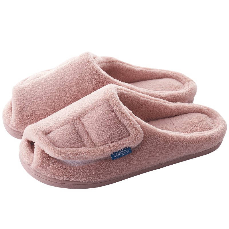 Chaussons Femme Antidérapant De Maison Tongs Chaussons Matelassé Homme Semelle Épaisse Rose