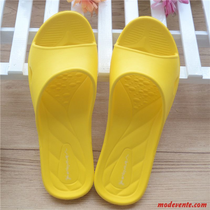 Chaussons Femme Intérieur Ultra Enceintes Homme Porter Antidérapant Jaune