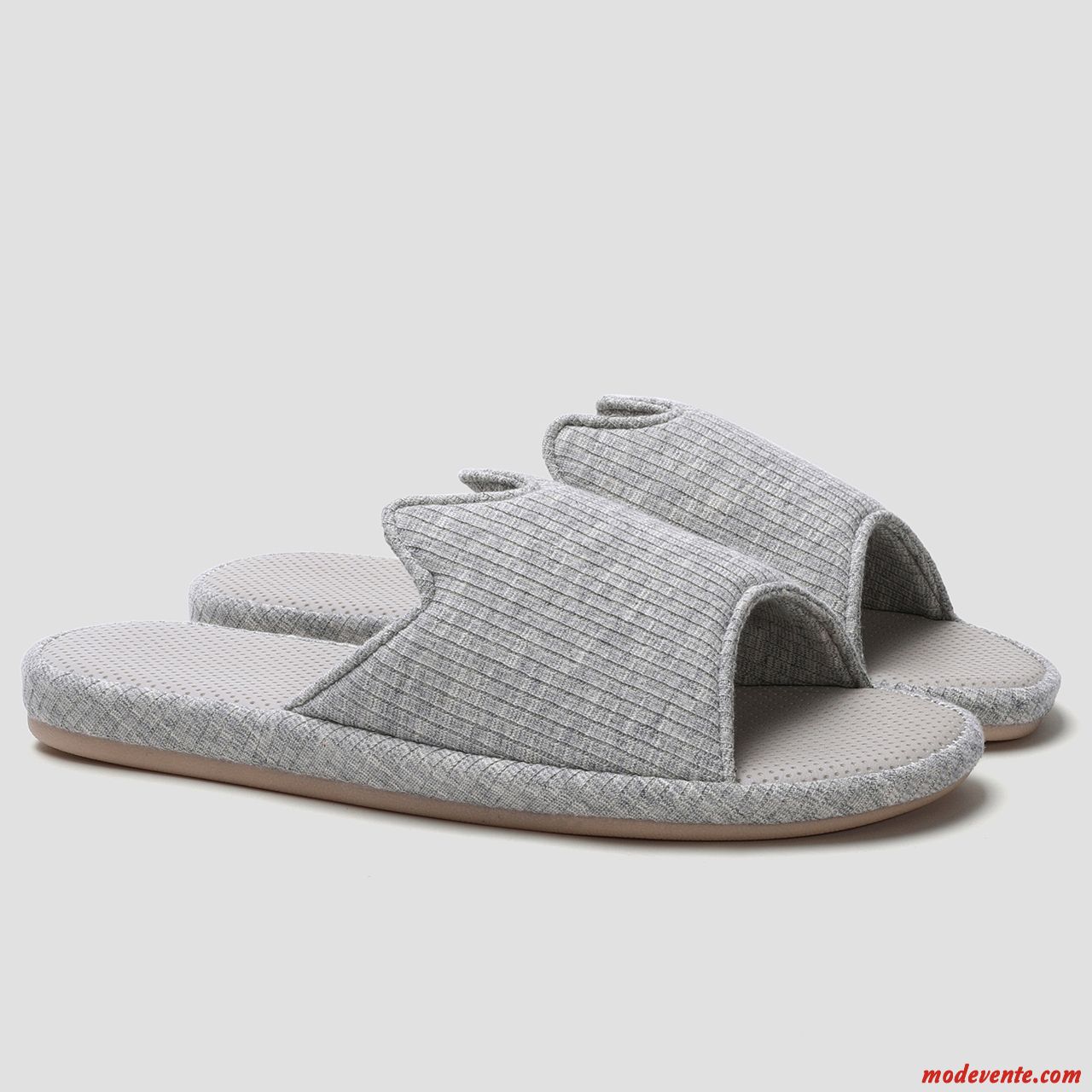 Chaussons Homme Fantaisie Charmant De Maison Antidérapant Respirant Tongs Chaussons Gris