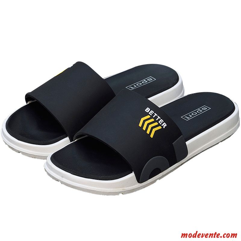 Chaussons Homme Tendance Personnalité Mode Outwear Été Plage Noir