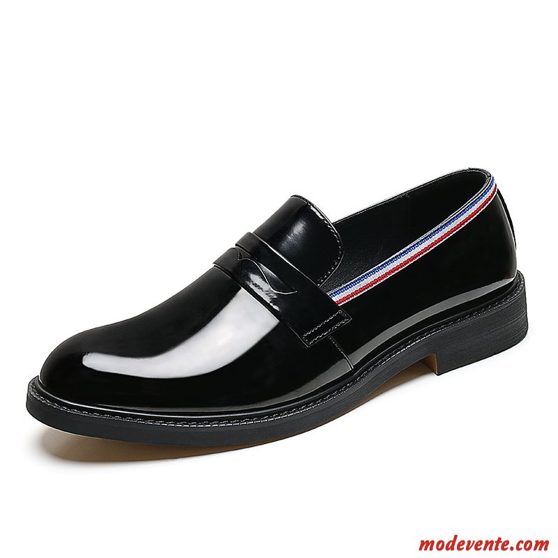 Chaussures De Ville Homme Angleterre Entreprise Slip-on Tendance Costume Formel Printemps Noir