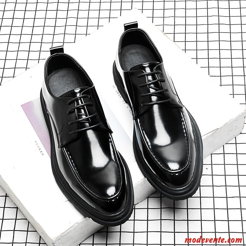 Chaussures De Ville Homme Chaussures De Mariage Costume Formel Cuir Verni Entreprise Pointe Pointue Chaussures En Cuir Noir