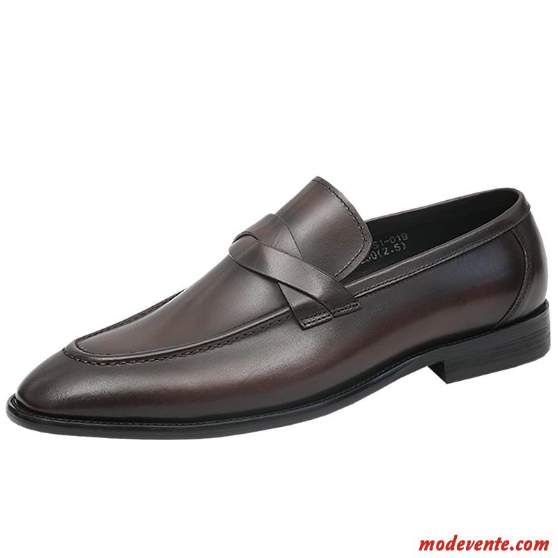 Chaussures De Ville Homme Pointe Pointue Rétro Angleterre Décontractée Été Tendance