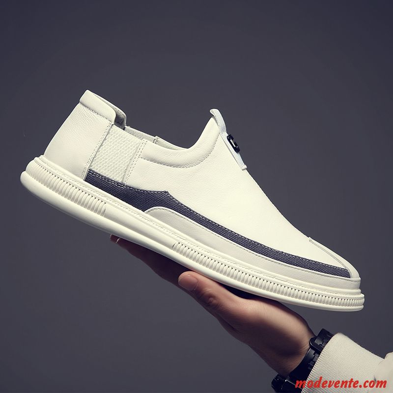 Chaussures De Ville Homme Tous Les Assortis Flâneurs Tendance Décontractée Printemps Slip-on Blanc