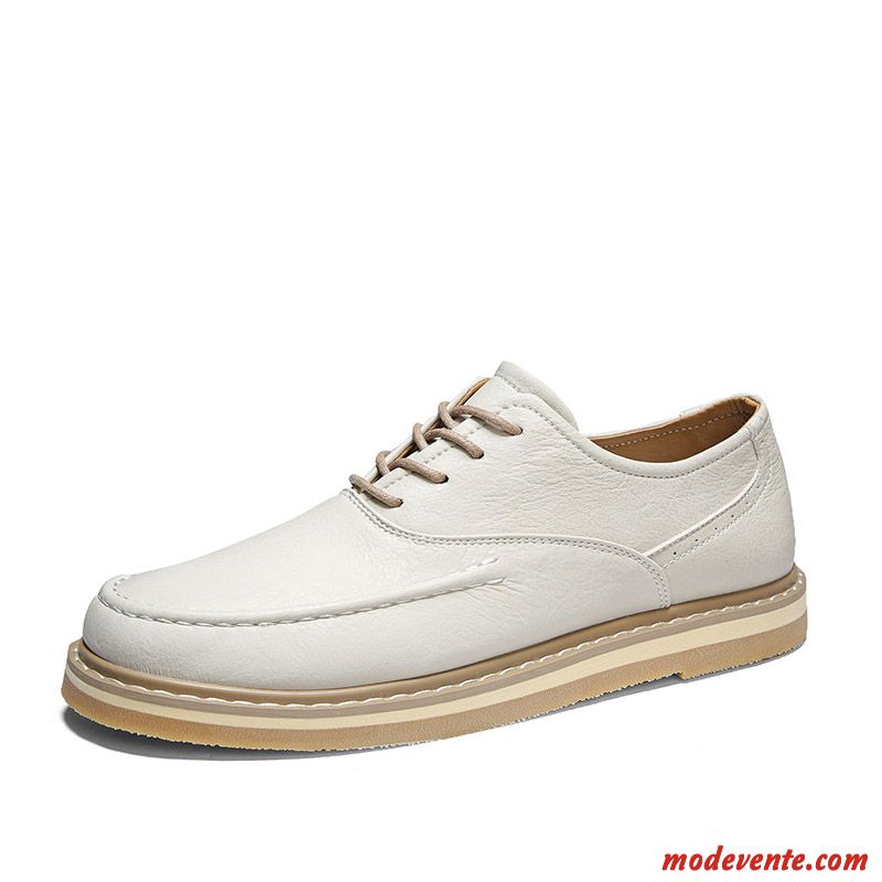 Chaussures De Ville Homme Tous Les Assortis Tendance Chaussures De Sport Chaussures De Skate Printemps L'automne Blanc