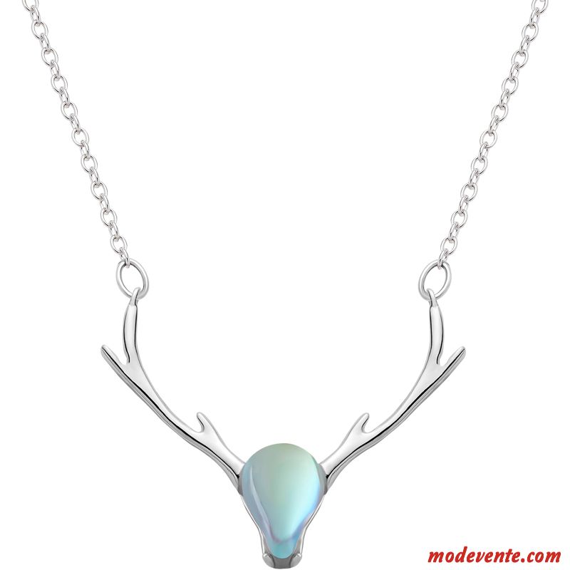 Collier Femme Couleur Cadeau Pure Simple Frais Argent