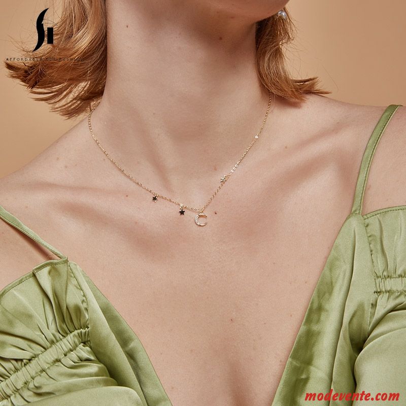 Collier Femme Pendentif Simple Pure Argent