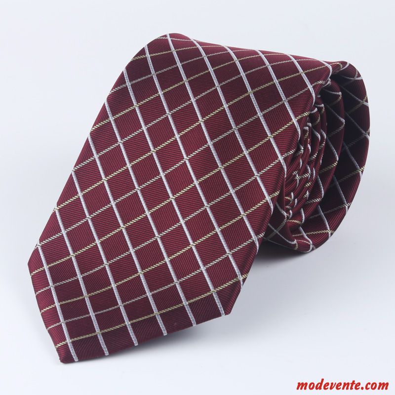 Cravate Homme Boite Cadeau Plaid Vêtements De Cérémonie Le Nouveau Classique Entreprise Bordeaux Bleu