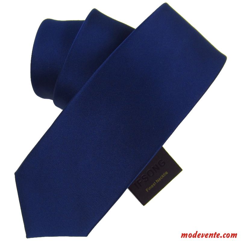 Cravate Homme Loisir Le Marié Meilleur Homme Vent De L'université Vêtements De Cérémonie 7cm Bleu Noir Rouge