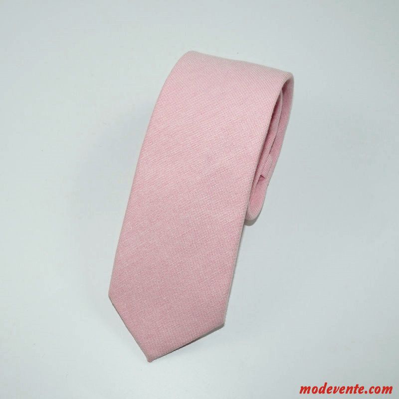 Cravate Homme Vêtements De Cérémonie Entreprise 6cm Université Petit Loisir Pure Bleu Rose