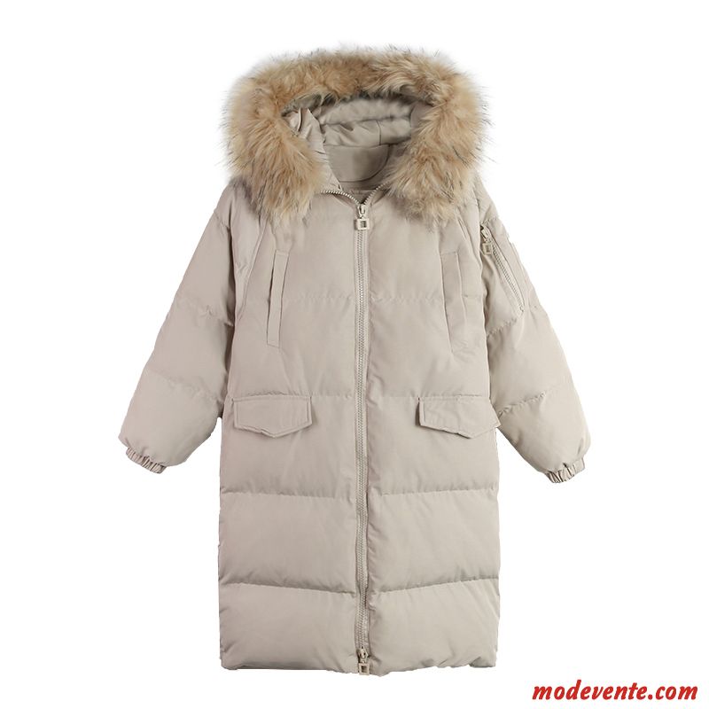 Doudoune Femme Vêtements Matelassé Veste En Coton Longue Hiver Capuche Manteau