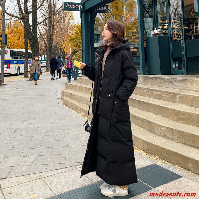 Doudoune Femme Étudiant Épaissir Vêtements D'hiver Ultra Baggy Vêtements Matelassé Noir