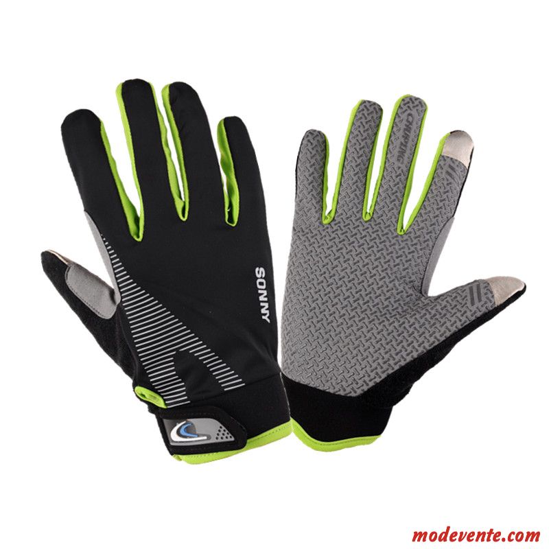 Gants Homme Femme Escalade Antidérapant Résistant À L'usure Courir Aptitude Noir Vert