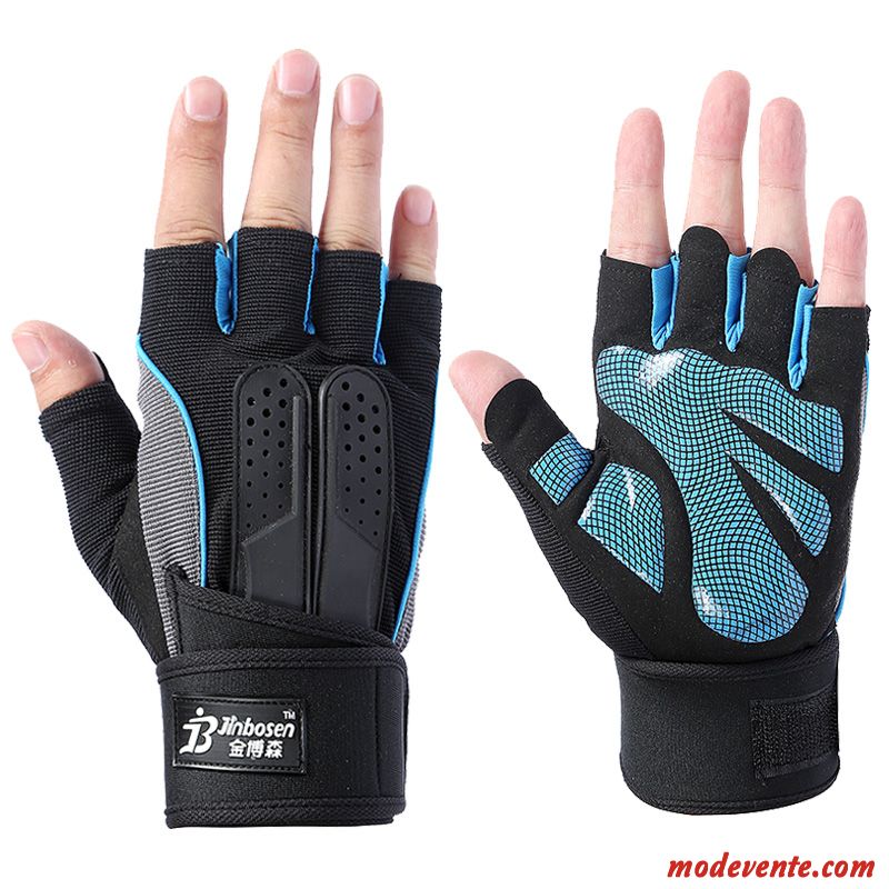 Gants Homme Instrument Poignet Sport Entraînement Aptitude Femme Bleu