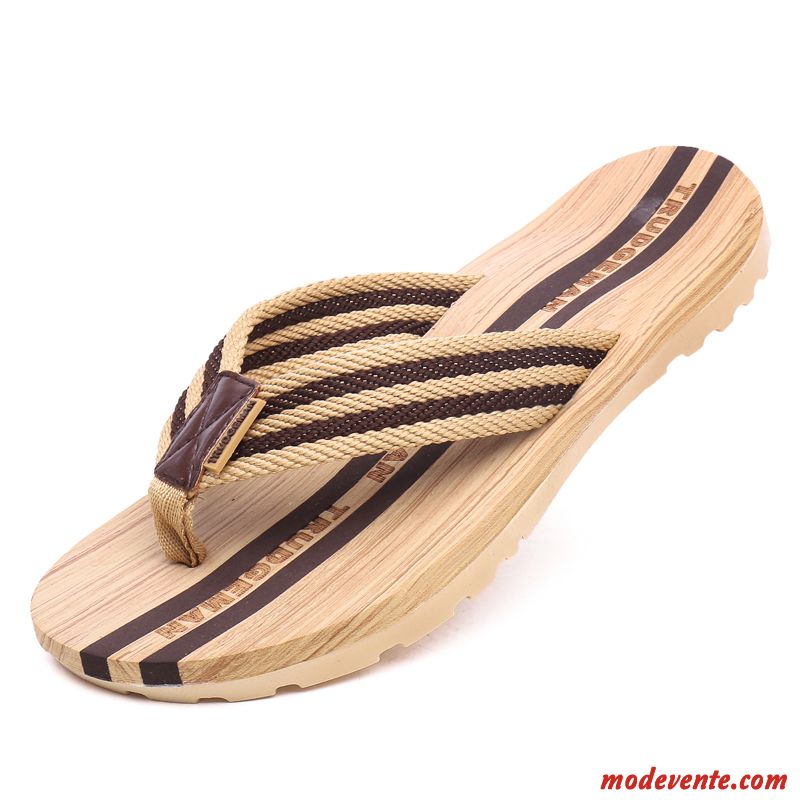 Grain De Bois Chaussons Sandales Homme Été Plage Pérou Tongs