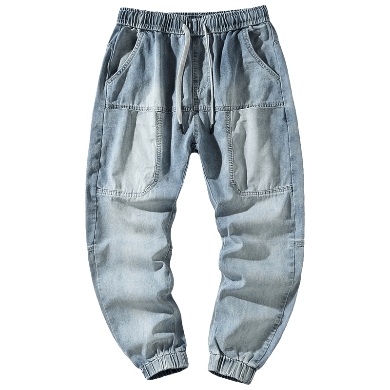 Jeans Homme Tendance Collants Légère Marque De Tendance Serrés Pantalon Bleu