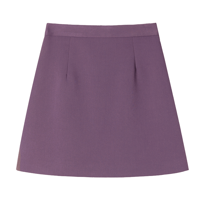 Jupe Femme Haute Cintrée Été Mince Tempérament Violet