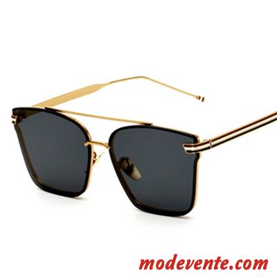 Lunettes De Soleil Femme Amoureux Tissu Homme Chauffeur Couleur Tendance Noir Or