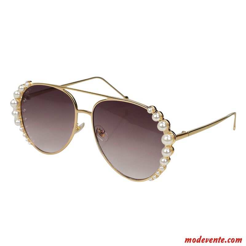 Lunettes De Soleil Femme Célébrité Visage Rond Avant-garde Gros Simple Longue