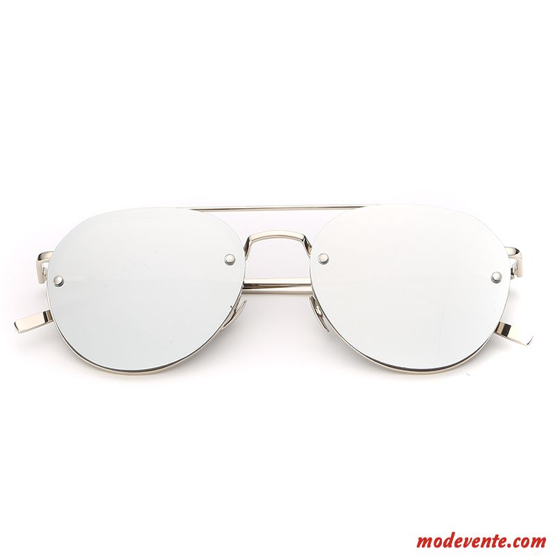 Lunettes De Soleil Femme Tendance Réseau Été Crème Solaire Élégant Mode Coloré Blanc Rouge Rose