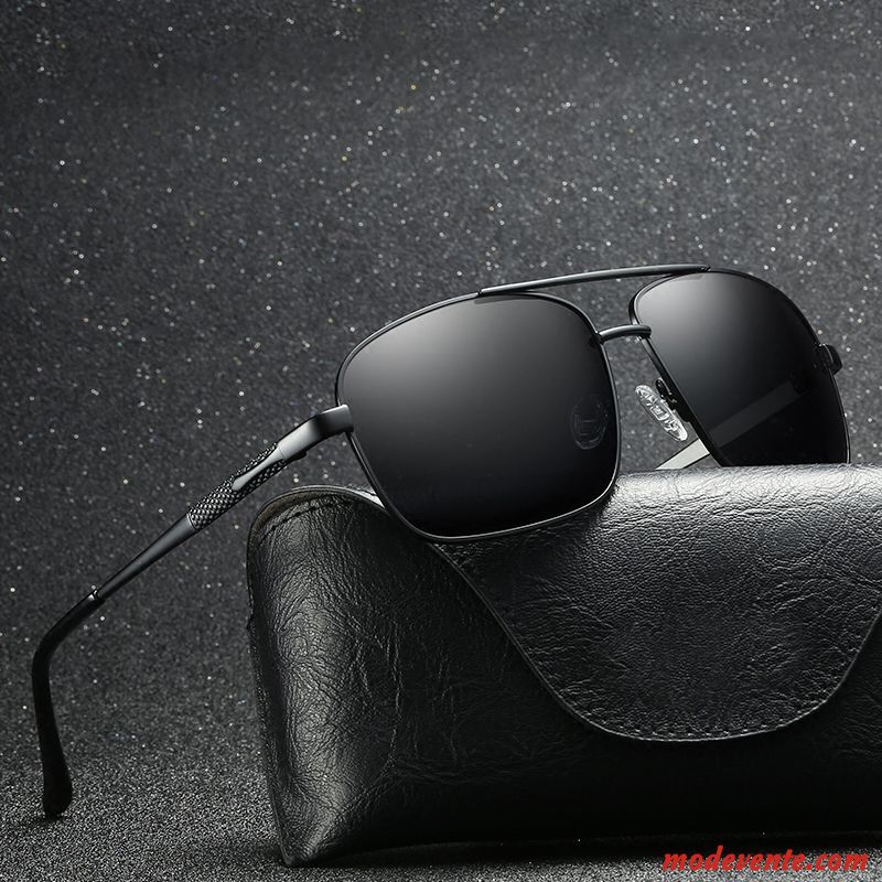 Lunettes De Soleil Homme Carré Myopie Conduire Le Nouveau Tendance Femme Noir Gris