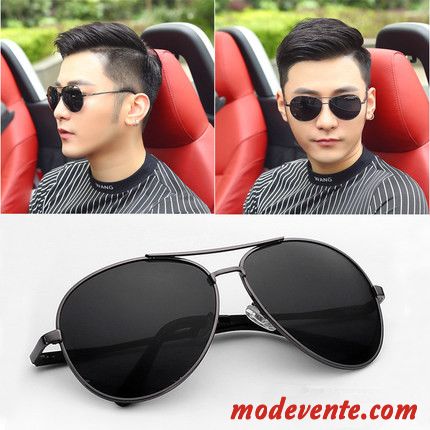 Lunettes De Soleil Homme Femme Conduire Myopie Tendance Personnalité Fleur Noir Gris