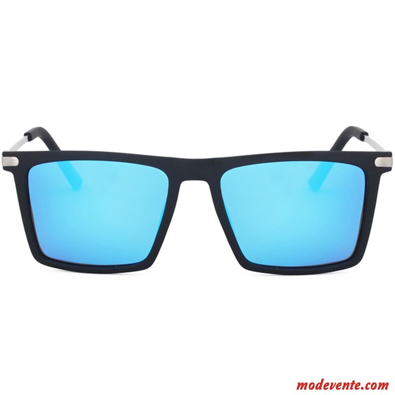 Lunettes De Soleil Homme Rétro Femme Tendance Carré Chauffeur Le Nouveau Bleu