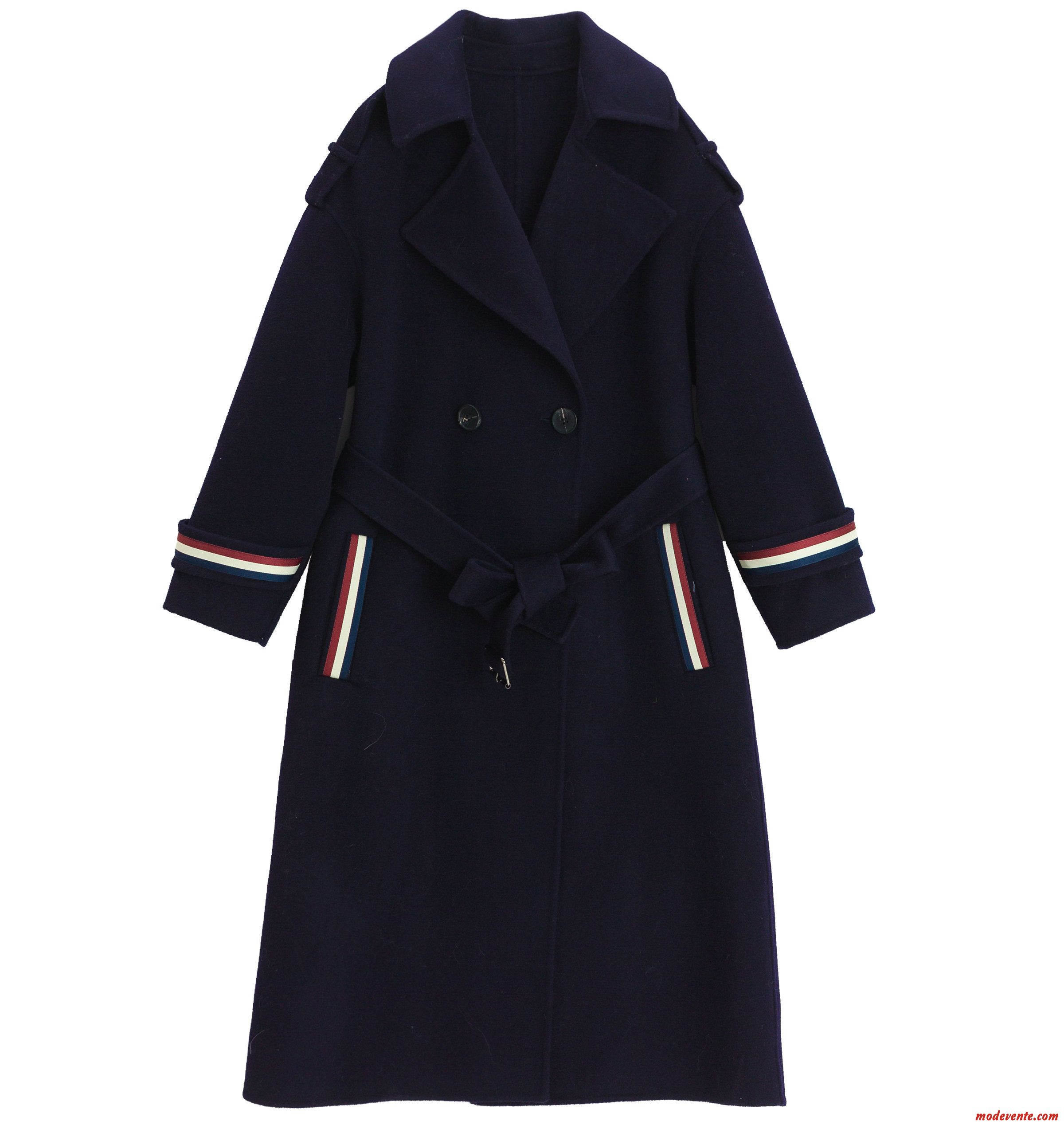 Manteau Femme Manteau En Laine Hiver Parka Bleu