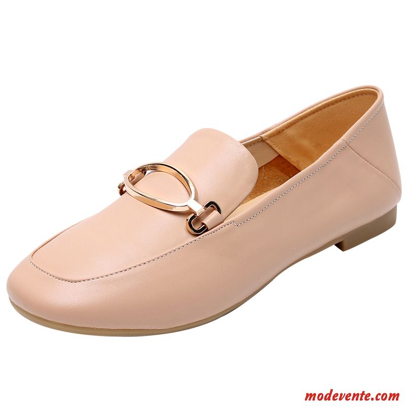 Mocassins Femme Tous Les Assortis Semelle Doux Cuir Véritable Décontractée Slip-on Grande Taille