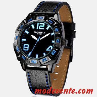 Montre Homme Montre À Bracelet Personnalité Étudiant Tendance Milieu Les Adolescents Bleu