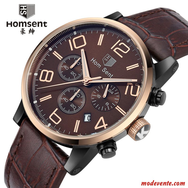 Montre Homme Multifonctions Montre À Bracelet Ceinture Étanche Watchband Racé