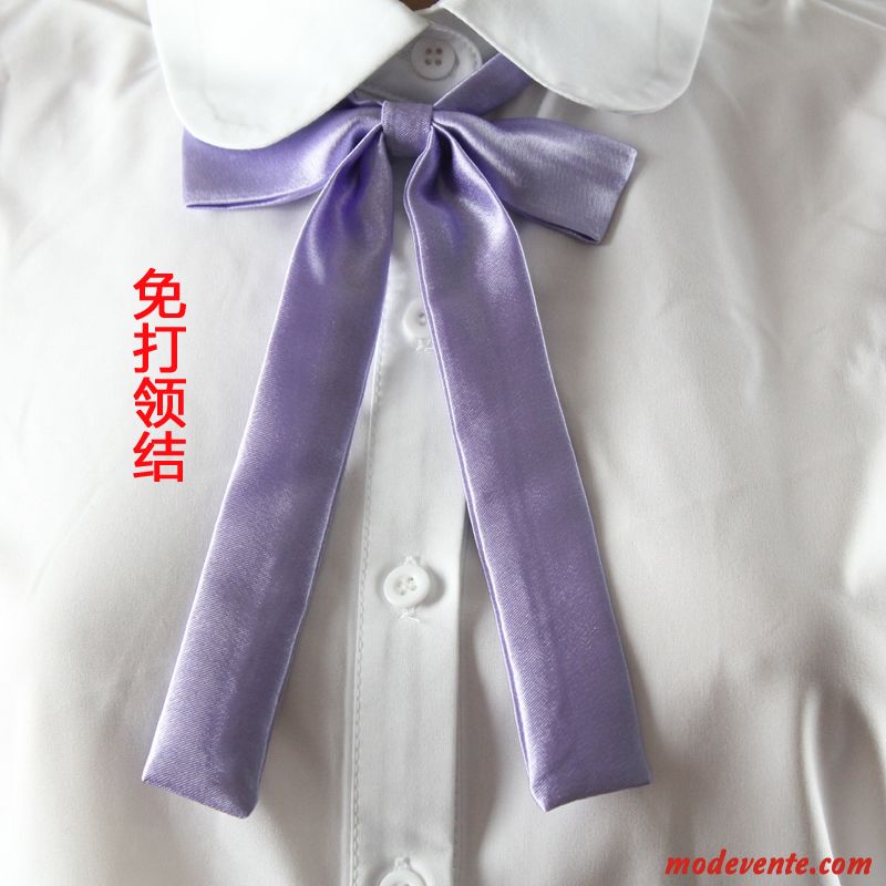 Nœud Papillon Femme Général Étudiant Uniforme Vent De L'université Homme Arc Pure Violet