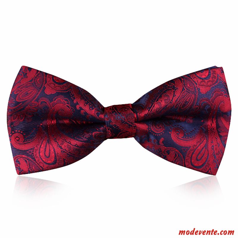 Nœud Papillon Homme Le Marié Modèle Banquet Mode Arc Meilleur Homme Bordeaux