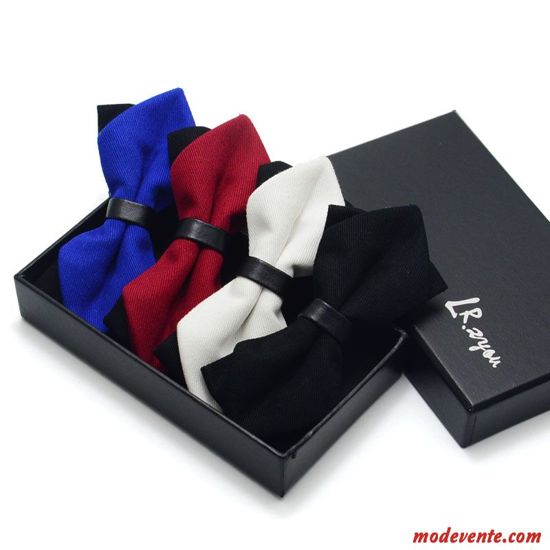 Nœud Papillon Homme Meilleur Homme Marier Le Marié Vêtements De Cérémonie Rayé Entreprise Bleu Noir Rouge