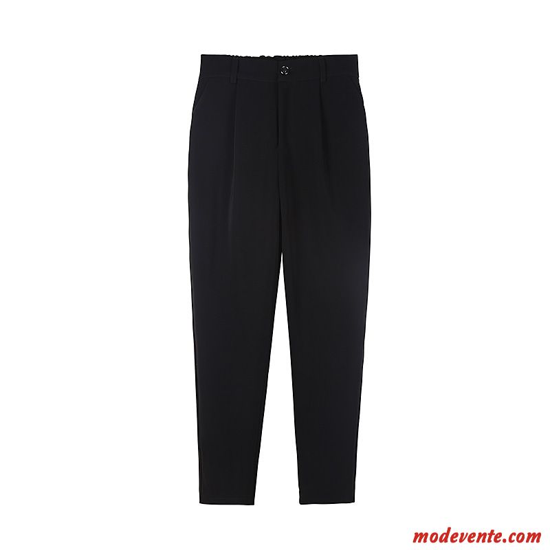 Pantalon Femme Costume Baggy Légère Décontractée Grande Taille Harlan Noir