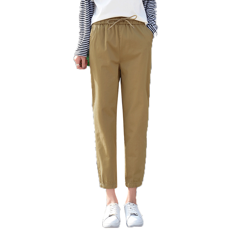 Pantalon Femme Pantalon Cargo Printemps L'automne Collants Dame Serrés