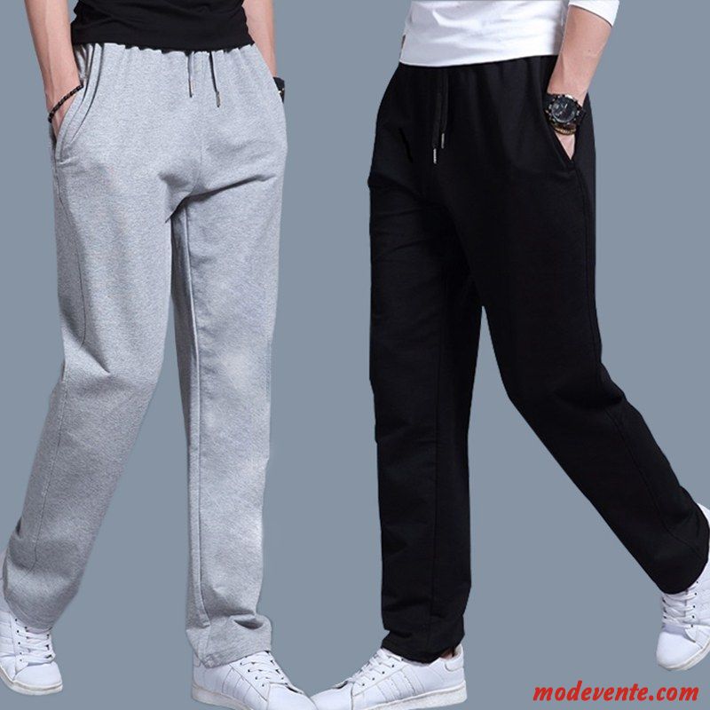 Pantalon Homme Sous-vêtements Printemps Jambe Droite Pantalons Running Les Pantalons De Survêtement Gris