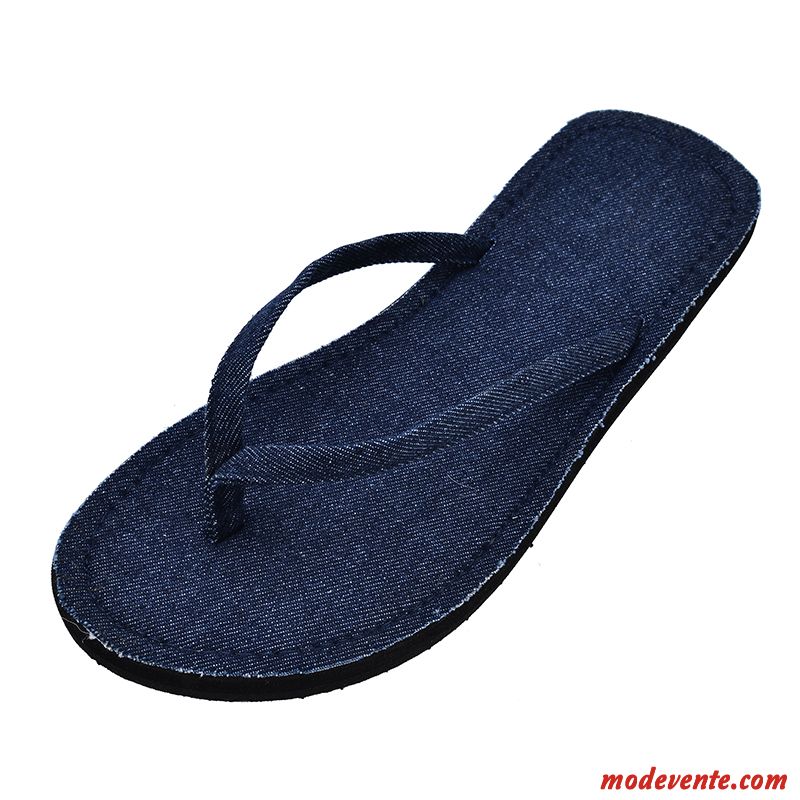 Parfait Denim De Plein Air Loisir Étudiant Les Amoureux Tongs Homme