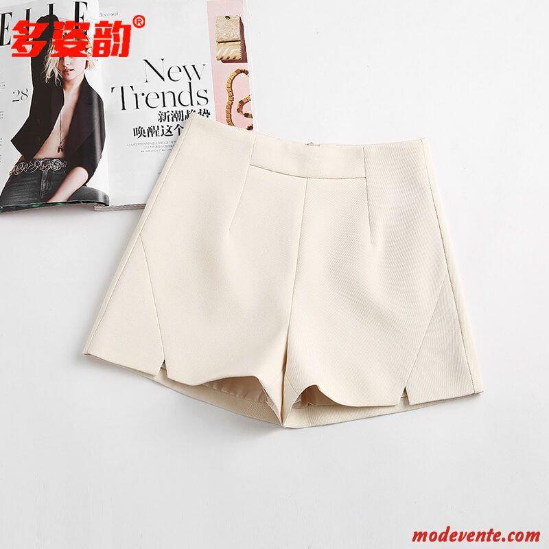 Shorts Femme A Lettre Grande Taille Haute Cintrée Tendance Pantalon Baggy