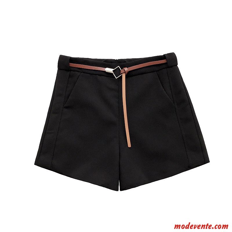 Shorts Femme Haute Cintrée L'automne Tendance Hiver Mince Décontractée Pure