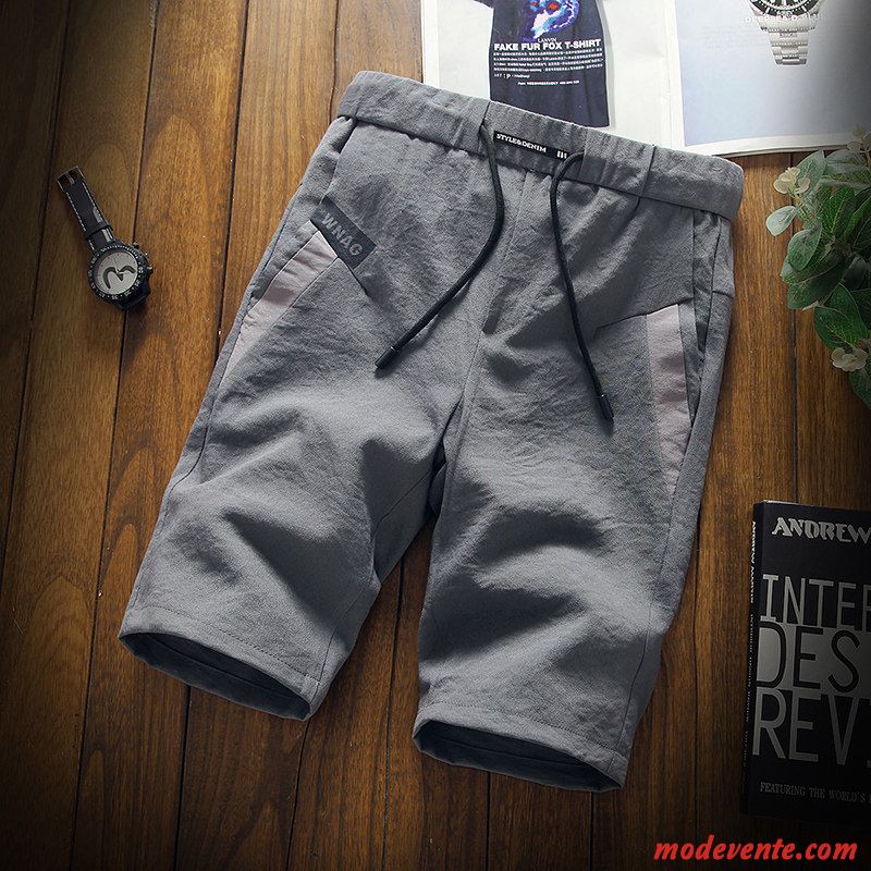 Shorts Homme Plage Baggy Tendance Été Légère Cinquième Pantalon Gris