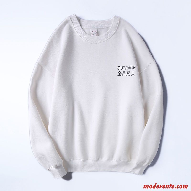 Sweat À Capuche Femme Hoodies Tendance Ultra Une Veste Longues Fantaisie Blanc